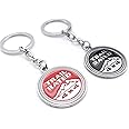Acespeed Metal Keyring Keychains Key Rings Chain Holder Organizer 3D Metal Emblem Pendant Classic Pendant Gift Birthday Present Family Present for Man and Woman Gifts Elegant Durable