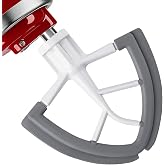FOKIEE 4.5-5QT Flex Edge Beater Replacement for KitchenAid Tilt-Head Mixers | Paddle Attachment with Silicone Scraper Edge, Ideal for Cake Batter, Cookie Dough &amp; Frosting, Dishwasher Safe Accessories