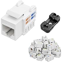 iwillink Cat6 Ethernet Surface Mount Box, 2-Port RJ45