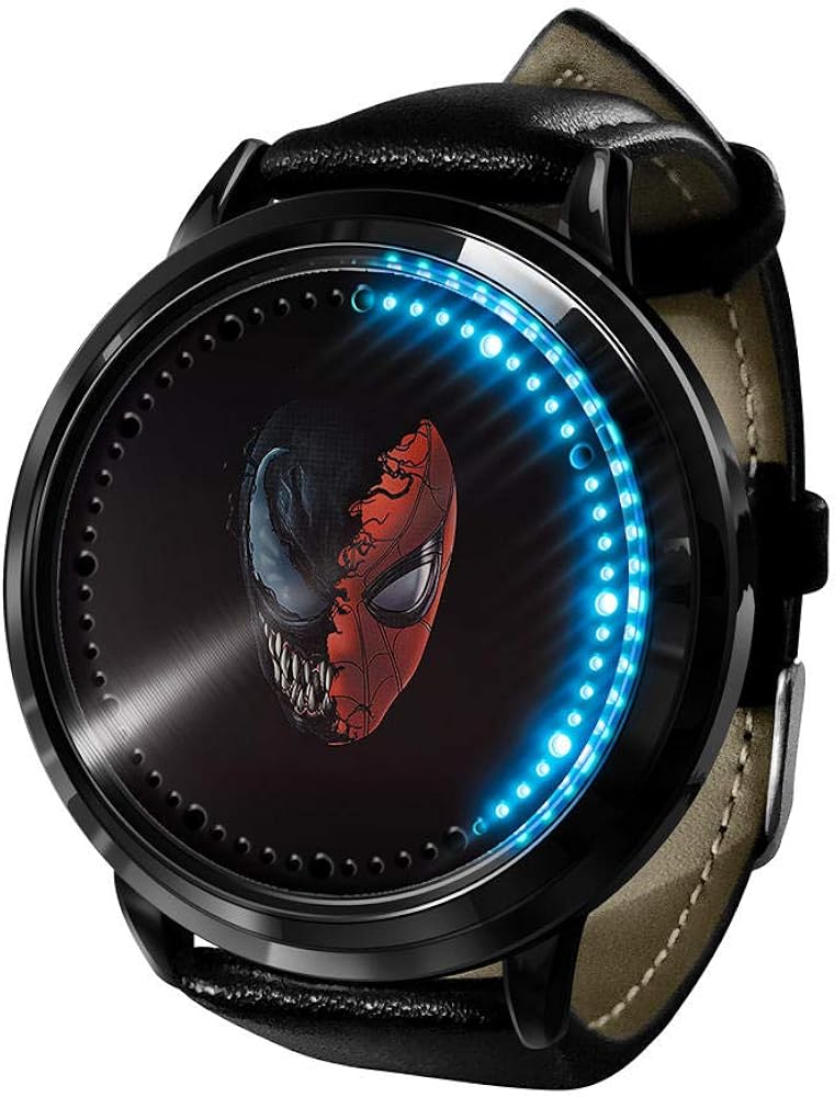 Montre Digital Marvel Spider-Man - Bracelet PU Enfants - Fonction Lumineuse