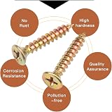 ZHENGYYUU 335 Pcs Wood Screw Assortment Kit M3.5/M4 Self Tapping Zinc Plated view 5