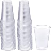Gusto [9 oz - 80 Count] Clear Disposable Drinking Cups for Parties, Events, & Everyday Use – Crystal Clear, BPA-Free, Durable