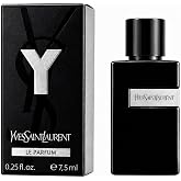 Yves Saint Laurent YSL Y LE PARFUM Mini Splash 7.5 ml / 0.25 Fl oz | Men's Parfum, Designer Cologne for Men, Mini Splash, Travel Size, Woody Fragrance