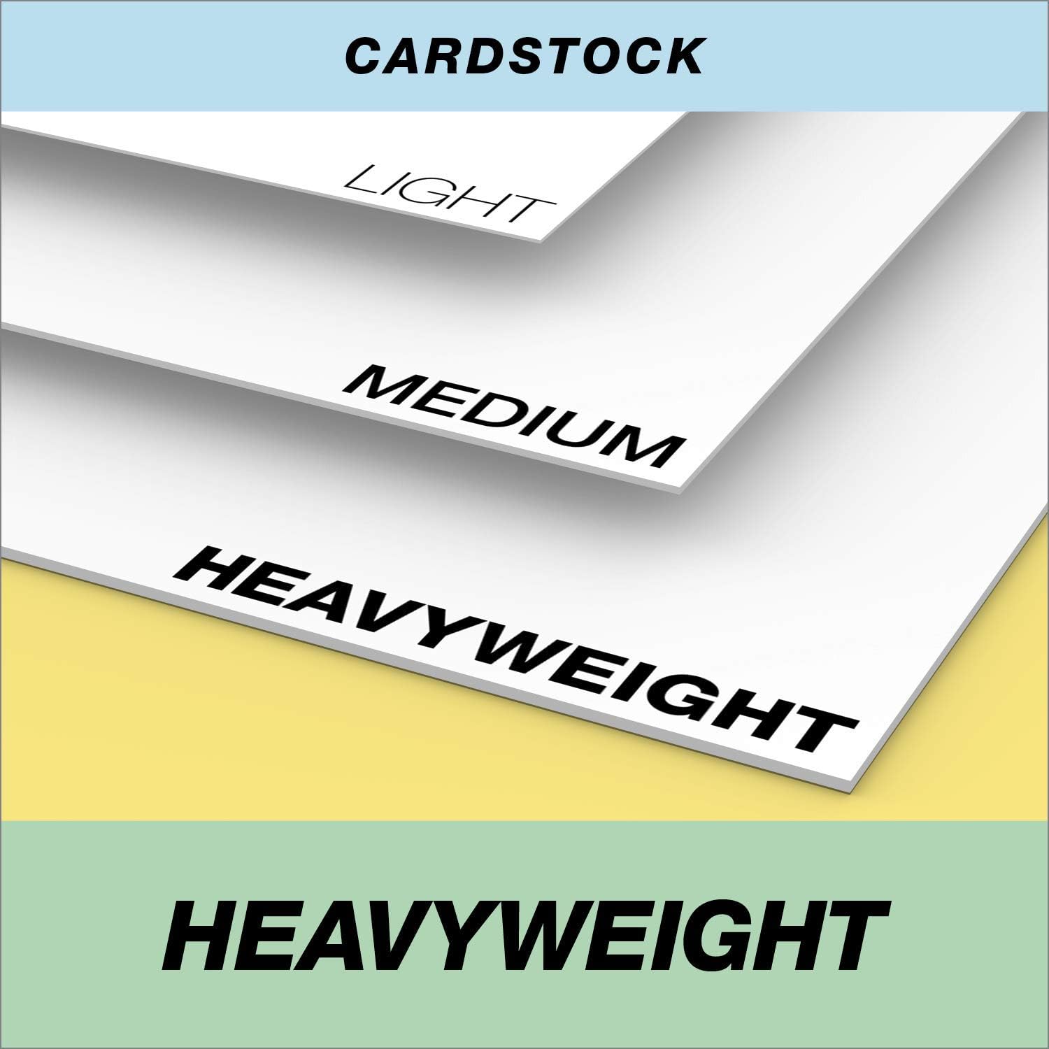 Springhill White Cardstock Paper, 110lb Index, 199gsm, 8.5 x 11 card stock, 1 Ream / 250 Sheets - Heavy Cardstock with Smooth Finish (015300R) : Cardstock Papers : Office Products
