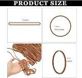 YHQZ 50 Pcs Large Heavy Duty Rubber Bands 17 cm 0.4 cm Brown Set view 2
