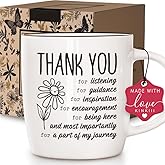 Thank You for Being Part of My Journey Coffee Mug Gifts for Women Man, Appreciation Gifts for Teacher, Coworker, Boss, Mentor, Christmas Thanksgiving Birthday, Retirement Present for Friends,13 Oz