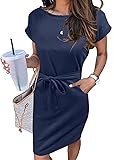 MEROKEETY Women's Summer Striped Short Sleeve T