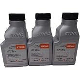 Stihl 3 Pack Synthetic Oil Mix 50:1 HP Ultra 2-Cycle 1 Bottle 2.6 oz = 1 Gal #G