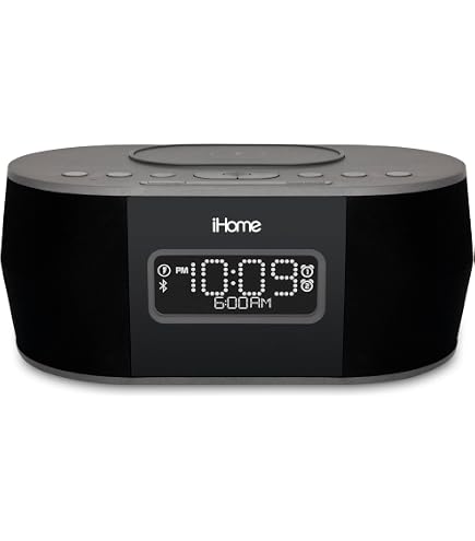 IHome Bluetooth Wecker Mit USB-Ladefunktion – Digitaler Radiowecker Mit Dimmbarem Display & Dual-Alarm Fürs Schlafzimmer