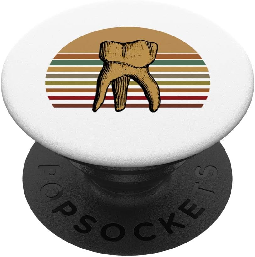Retro Dentist Dentistry Student Dental Humor Teeth Smile PopSockets Grip and Stand for Phones and Tablets