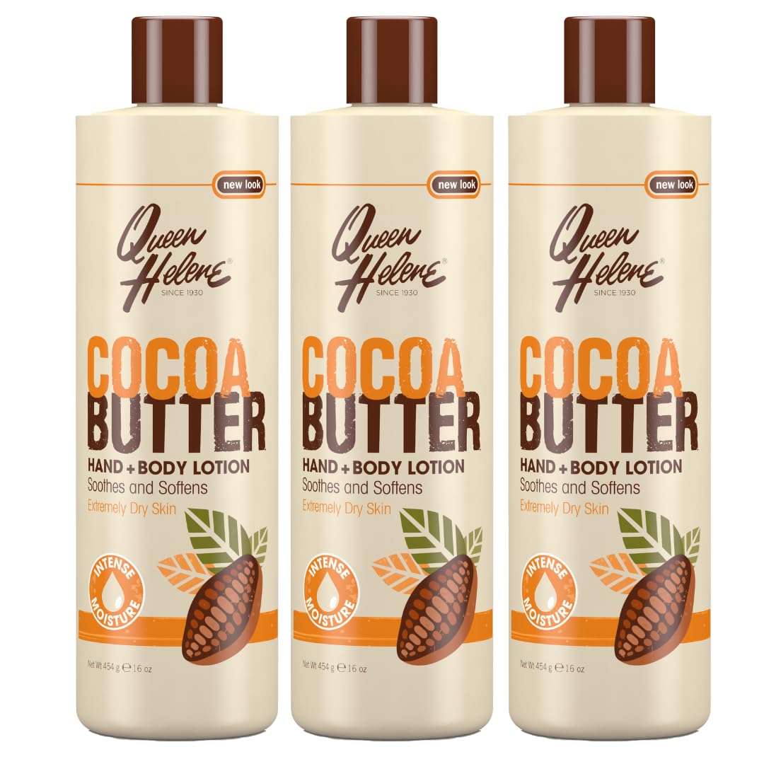 Queen Helene Lotion 16oz Cocoa Butter Hand and Body (Pack de 3)