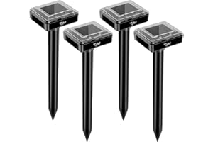 Eztrol Large Newly Upgraded Solar Powered Mole Groundhog Vole Sonic Repeller to Keep Rodents Away from Your Lawn and Garden