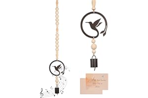 MOONCRAFTLOGY Hummingbird Wind Chimes for Loss of Loved One, Unique Memorial Windchime Sympathy Bereavement Bell Ornament Gift for Lost Mother Father Friends Women, Boho Home Decor for Window Porch