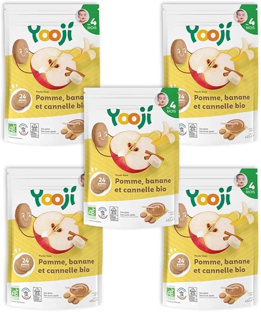 Yooji Portions De Puree De Fruits Bio Pour Le Repas De Bebe Des 4 Mois Alimentation Saine Et Equilibree Compote Parfum Pomme Banane Cannelle X5 Amazon Fr Epicerie Yooji Portions De Puree De Fruits Bio Pour Le Repas De Bebe Des 4 Mois Alimentation Saine Et Equilibree Compote Parfum Pomme Banane Cannelle X5 Amazon Fr Epicerie