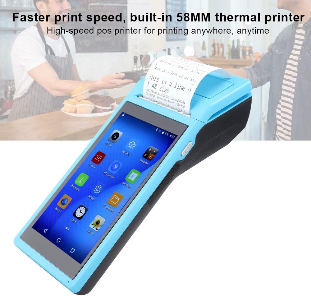 Blauer Eu Stecker Erhalt Thermodrucker Wireless Wifi Bluetooth Personliche Rechnung Drucker 58mm Pos Drucker Qr Code Leser Mit 5 5 Zoll Display Fur Restaurant Sales Retail Kompatibel Mit Android 6 0 Buroelektronik Burobedarf Schreibwaren Suenaacampo Com