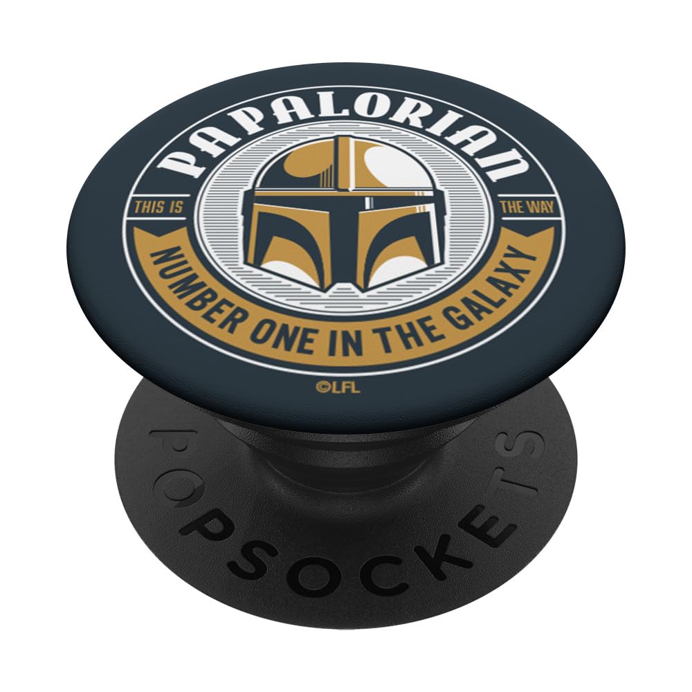 Star Wars The Mandalorian Papalorian Number One Father’s Day PopSockets Swappable PopGrip