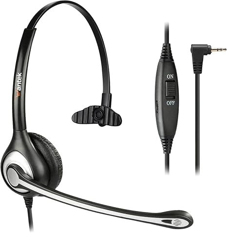 Cuffie 2,5 mm Mono con Microfono a Cancellazione del Rumore e Controllo del  Volume F600J25 WANTEK Auricolare Call Center per Gigaset Panasonic  Grandstream Telefono Fisso Cordless DECT Telefonia fissa e accessori  farmaki.gr