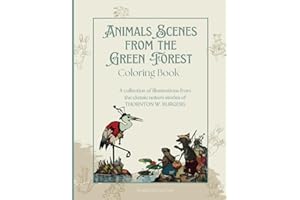 Animal Scenes from the Green Forest Coloring Book: A collection of illustrations from the classic nature stories of Thornton W. Burgess I