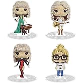 Nikolle Tabletop Diamond Art Kits, Merch, 4Pcs Acrylic Diamond Painting Kit, Stand Up Diamond Art Kits for Adults, Gifts for Women