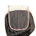 Colorful Queen Brazilian Hair Body Wave 4x4 Free Part Lace Closure with Baby Hair Natural Black Color Brazilian Virgin Human Hair Closures No Bleached Knots (14 inch)