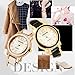 ThaiTime 2pcs Fashion Design Pretty Girls Woman Wrist Watches