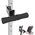 Nordic Curl Squat Rack Attachment: Leg Extension Attachment for Nordic Hamstring Curl, Sit-ups, Bulgarian Split Squat & Ab Workout for Gym Home