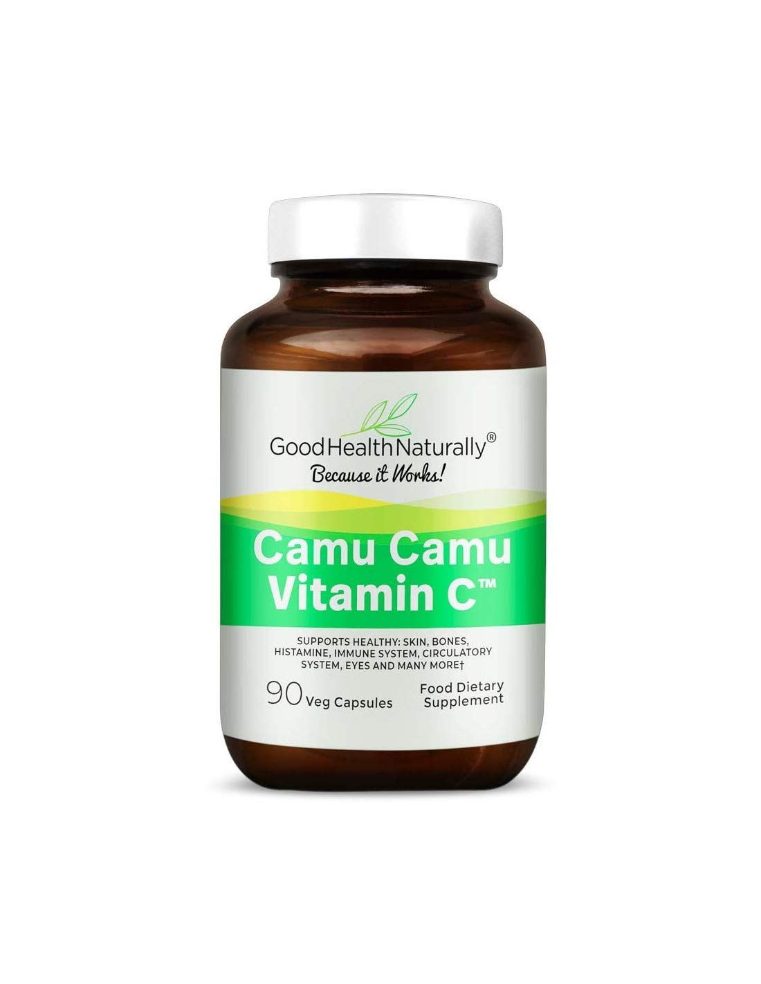 Vitamin C Camu Camu - for Stronger Immune System | 90 Vegetable Capsules - Good Health Naturally