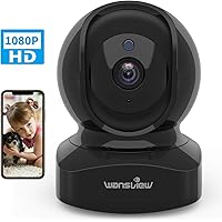 Wansview Wireless Security Camera, IP Camera 1080P HD, WiFi Home Indoor Camera for Baby/Pet/Nanny, Motion Detection, 2 Way Audio Night Vision, Works with Alexa, with TF Card Slot and Cloud