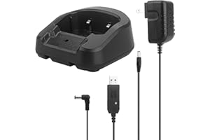 BAOFENG UV-82 Charger Base,Original Desktop Radio Charger with US Adapter for BAOFENG UV-82L UV-8D UV-82HP UV-82hx walkie Tal
