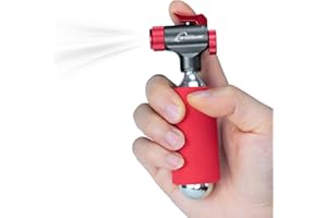 Ctrepower CO2 Bike Tire Inflator - Push-Button CO2 Bike Pump for Roadside Repairs - Presta & Schrader Compatible for Road Bik