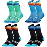 GuaziV Mens Womens Cycling Socks,4-6pcs Running Socks Colourful Athletic Socks Ankle Sport Socks 6-11