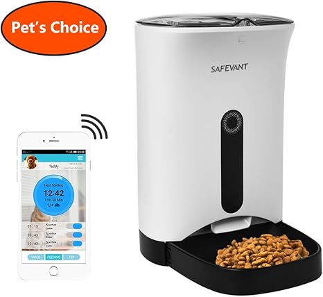Amazon Com Safevant Wireless Automatic Smart Pet Feeder With Hd