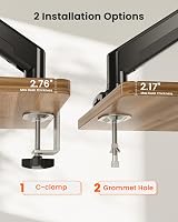 ErGear Single Monitor Arm Desk Mount 13-34 inch VESA 75/100 kg 10 view 7