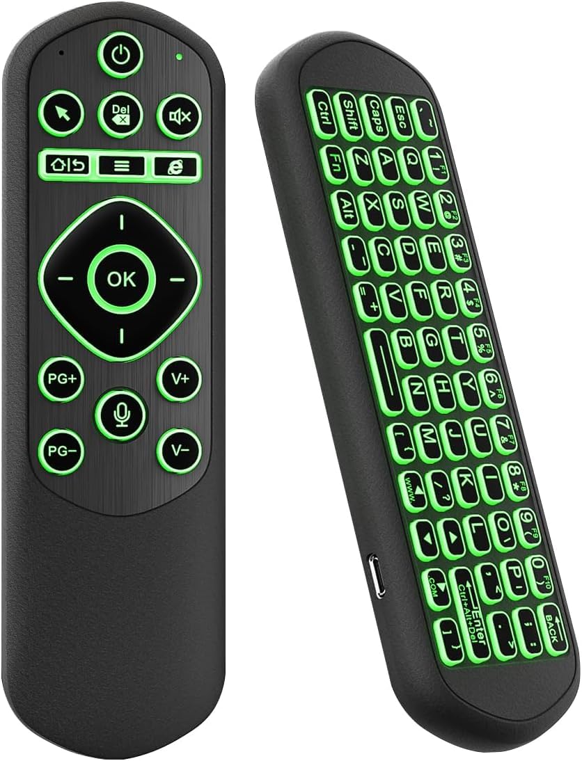 Photo 1 of iPazzPort Air Mouse & Bluetooth Universal Remote, Backlit 2.4G USB Remote Control, for PC, Android, Smart TV, HTPC, Raspberry Pi 5