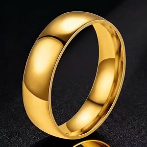 Plain Stainless Steel Band Ring, Simple Couple Engagement Ring | stainless steel ring for men & women, ideal Christmas birthd
