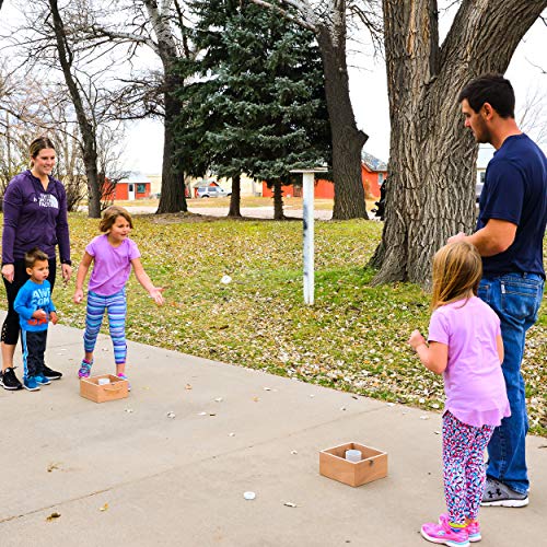 Seesaw Party Games Premium Wooden Ring Toss Game Washer Toss Game