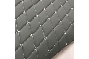 Quilted Faux Vinyl Fabric Foam Backed Diamond For Furniture Upholstery Sofa Chairs Car Seats Interior Accessories Auto Headli