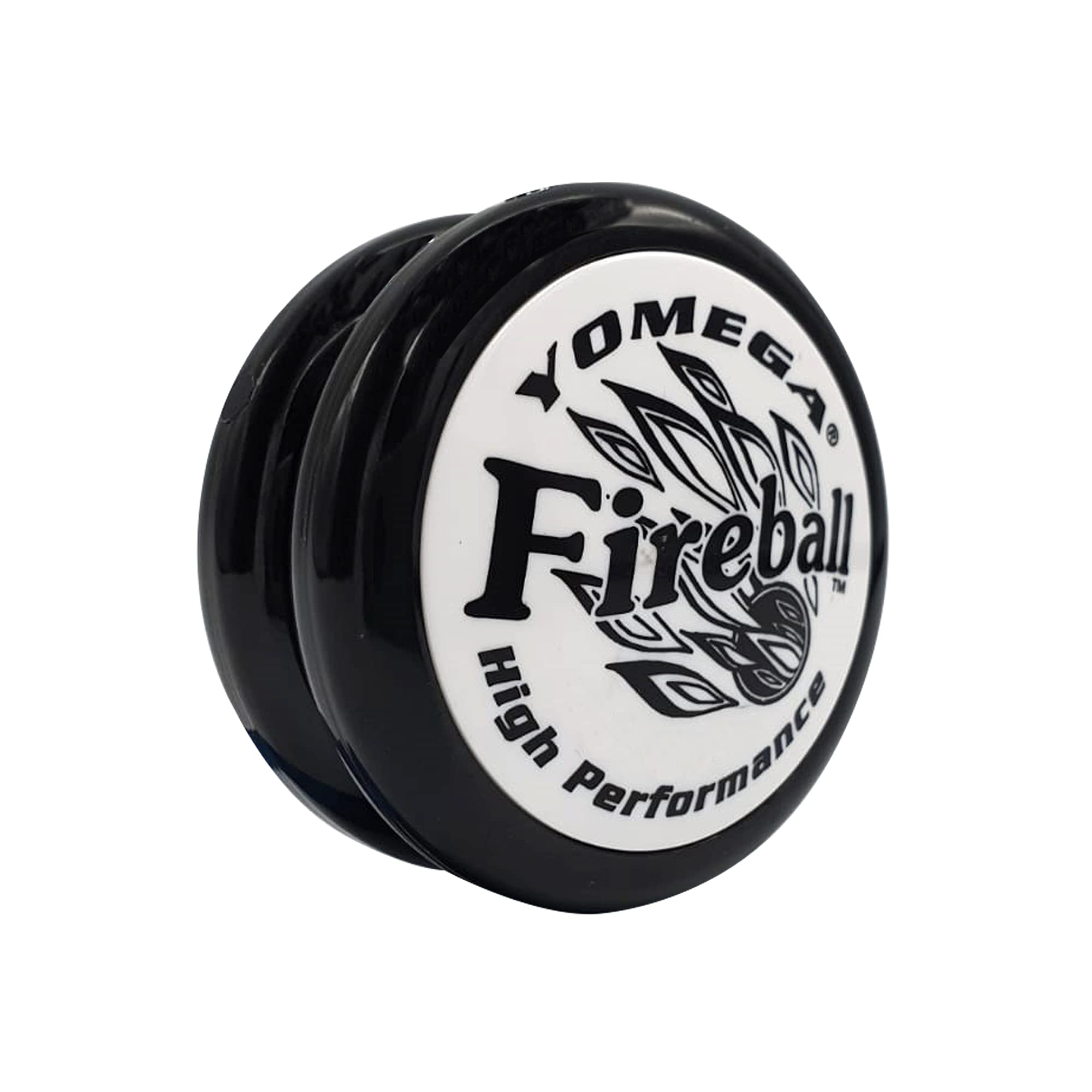 Yomega Fireball YoYo -HIGH Performance Responsive Transaxle Yoyo, Great for string tricks for advance Players to Perform Like Pros + Extra 2 yo yo Strings & 3 Month Warranty (black white)