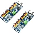 PCA9685 16 CH 12Bit PWM Servo Motor Driver Board Controller IIC Interface for Arduino Raspberry Pi Zero/Zero W/Zero WH/2B/3B/3B+ and Robot (2pcs)