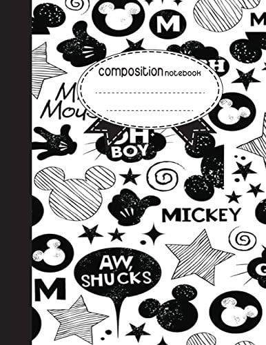 Composition Notebook, 8.5 x 11, 110 pages: MICKEY : (School Notebooks)