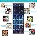 Zwudy Over The Door Shoe Organizer, 24 Mesh Pockets Over The Door Organizer with 4 Hooks, 18.5 x 64 Inch Night Starry Sky Shoe Organizer for Closet