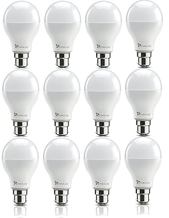 Syska SSK-SRL-9W-Base B22 9-Watt Unbreakable LED Bulb (Pack of 12, Cool Day Light)