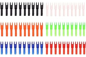 SDCYOW 60 Pack Archery Arrows Nocks 4.20mm Inside Diameter Plastic Nock for Compound Recurve Bow
