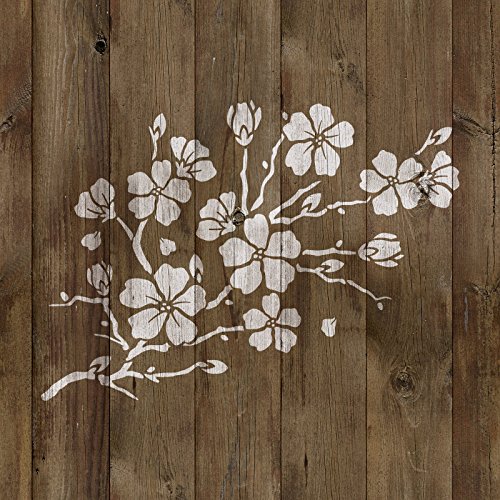 Cherry Blossom Stencil Template - Reusable Stencil with Multiple Sizes Available