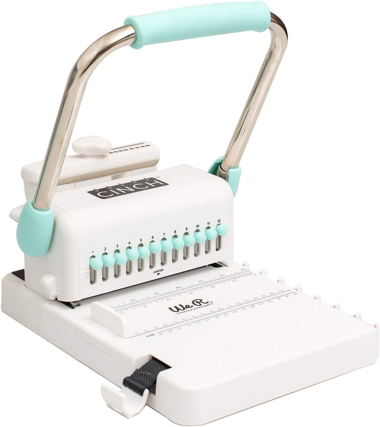 The Cinch Book Binding Machine, Version 2 by We R Memory Keepers | Teal and Gray : Bookbinding Tools : Office Products
