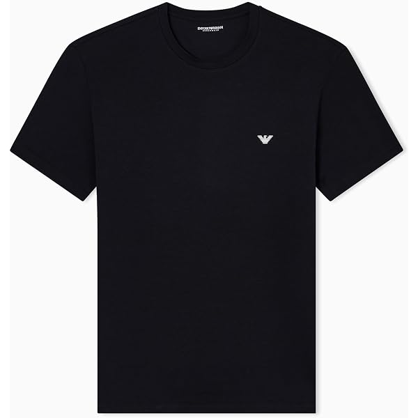 Emporio Armani Men's Stretch Cotton Jersey 2 Pack Crew Neck T