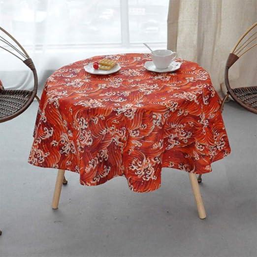 ONECHANCE Runde Tischdecken für runden Tisch Decken Vintage Floral