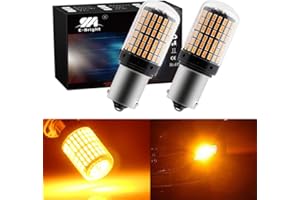 EverBright BAU15S 7507 Turn Signal Light, PY21W 12496 5009 Canbus No Error Led Bulb,Turn Signal Blinker Amber Yellow 2800Lume