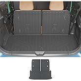 Rongtaod Cargo Mat Compatible with 2024 2025 2026 Lexus TX350 TX500h TX550h+ Trunk Mat Trunk Liner Cargo Liner Back Seat Protector All Weather TX 6&7 Seats Accessories (Cargo Mat with Backrest Mat)