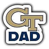 Georgia Institute of Technology Yellow Jackets 4-Inch Proud Dad Die Cut Decal Officially Licensed Collegiate Product